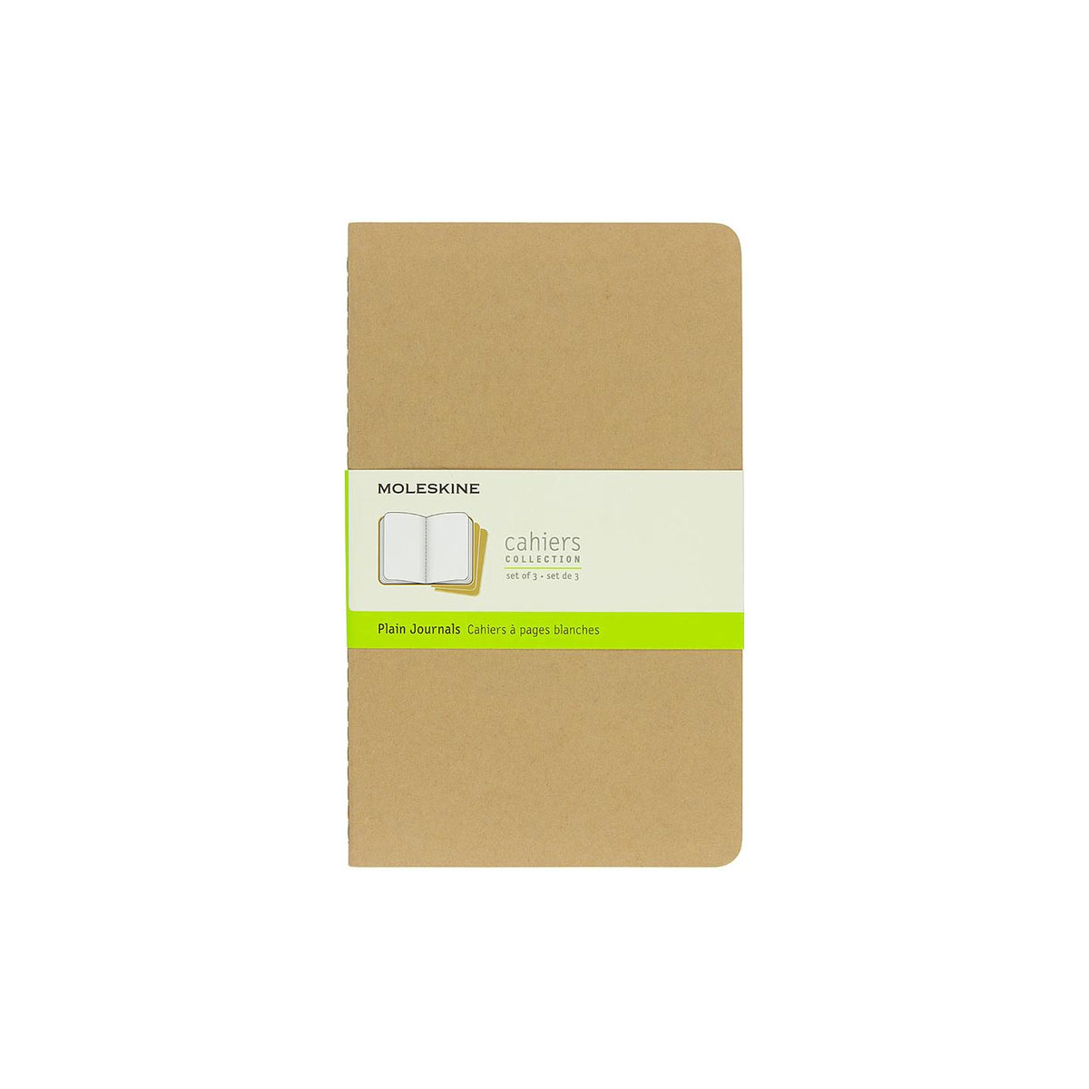 Piezimju-burtnicu-komplekts-Cahiers,-Kraft,-tuksas,-13-x-21-cm,-3-gab.,-Moleskine