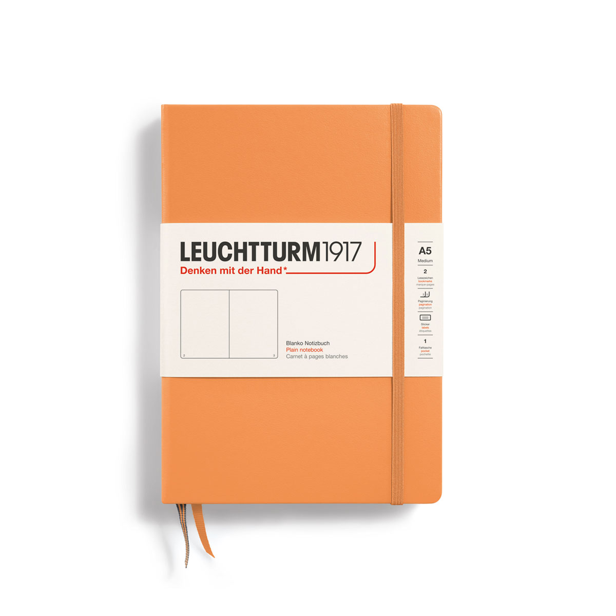 Piezimju-gramata-Apricot,-tuksas,-A5,-Hardcover,-Leuchtturm1917