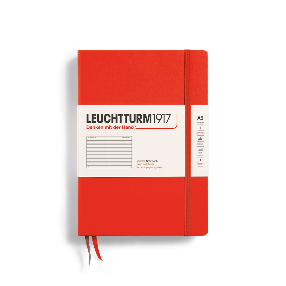 Piezimju-gramata-Lobster,-liniju,-A5,-Hardcover,-Leuchtturm1917