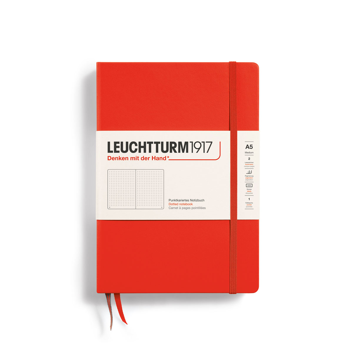 Piezimju-gramata-Lobster,-punktotas,-A5,-Hardcover,-Leuchtturm1917