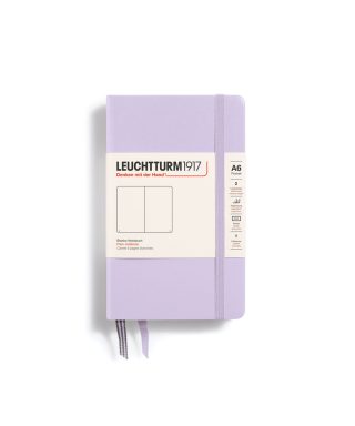 Piezīmju grāmata Pocket, Lilac, Softcover, tukšas, A6, Leuchtturm1917