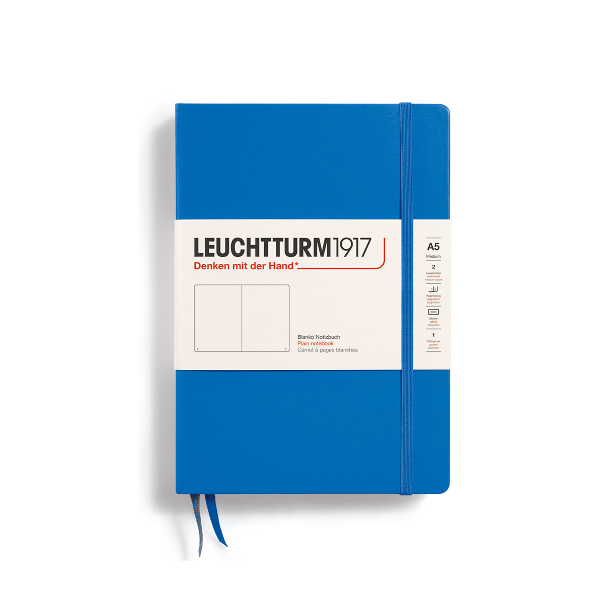 Piezimju-gramata-Sky,-tuksas,-A5,-Hardcover,-Leuchtturm1917