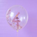 2_Balons-Number-4,-caurspīdīgs,-1-gab