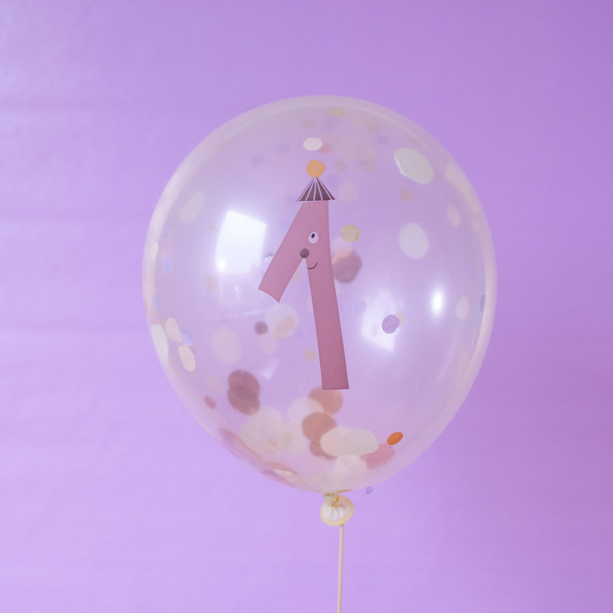 2_Balons_Number-1,-caurspīdīgs,-1-gab