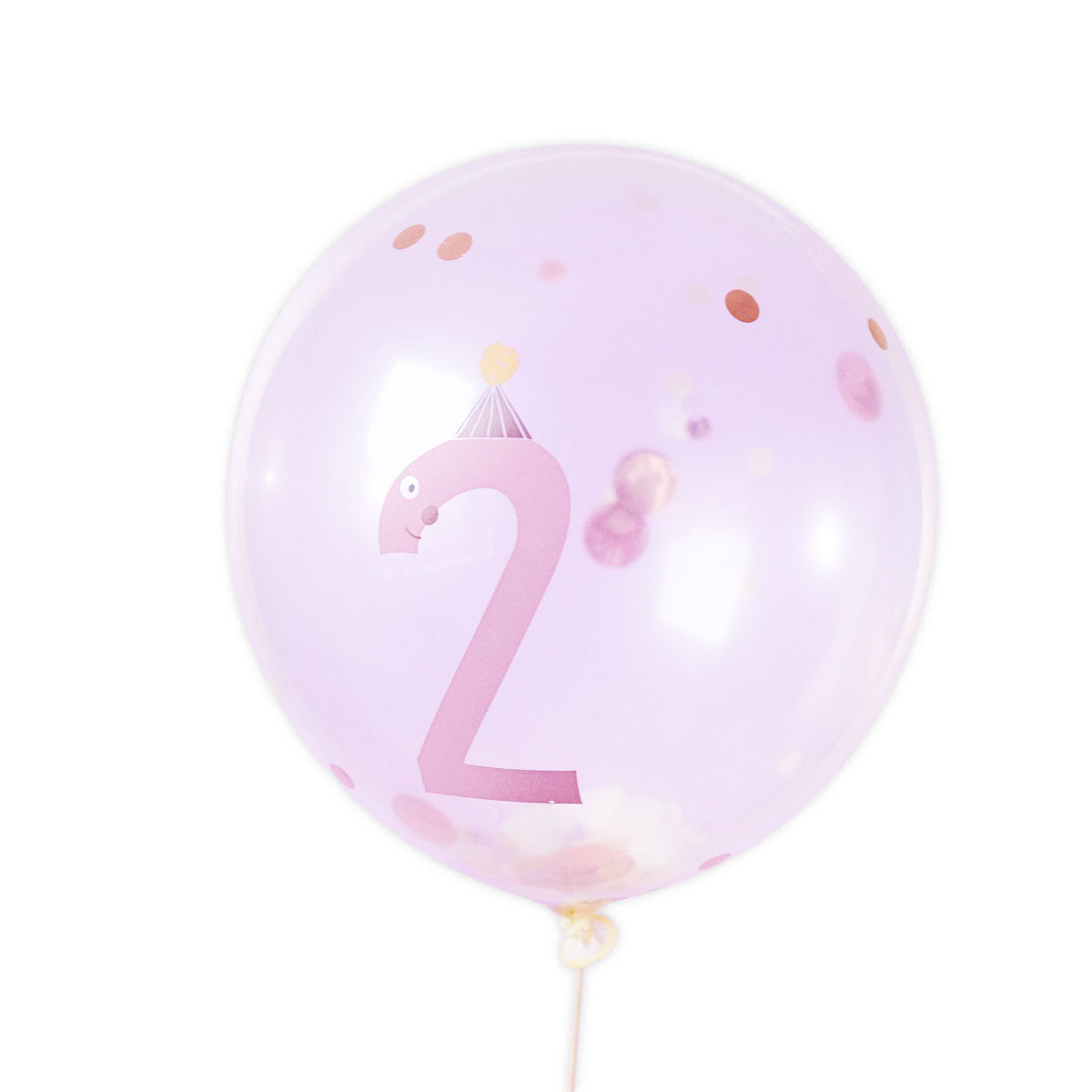 3_Balons-Number-2,-caurspīdīgs,-1-gab