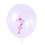 3_Balons-Number-7,-caurspīdīgs,-1-gab
