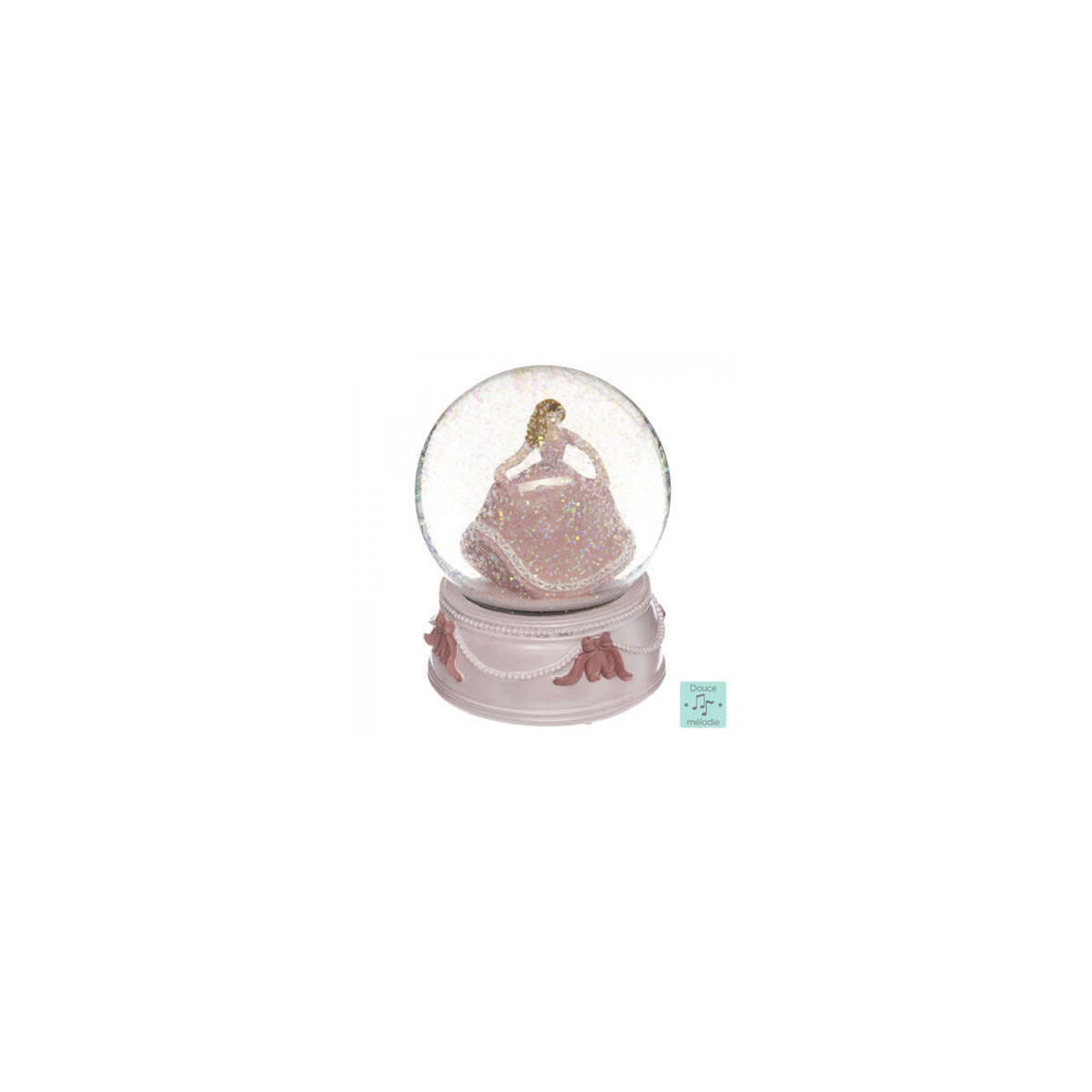 Muzikala-sniega-bumba-Princess,-Pink