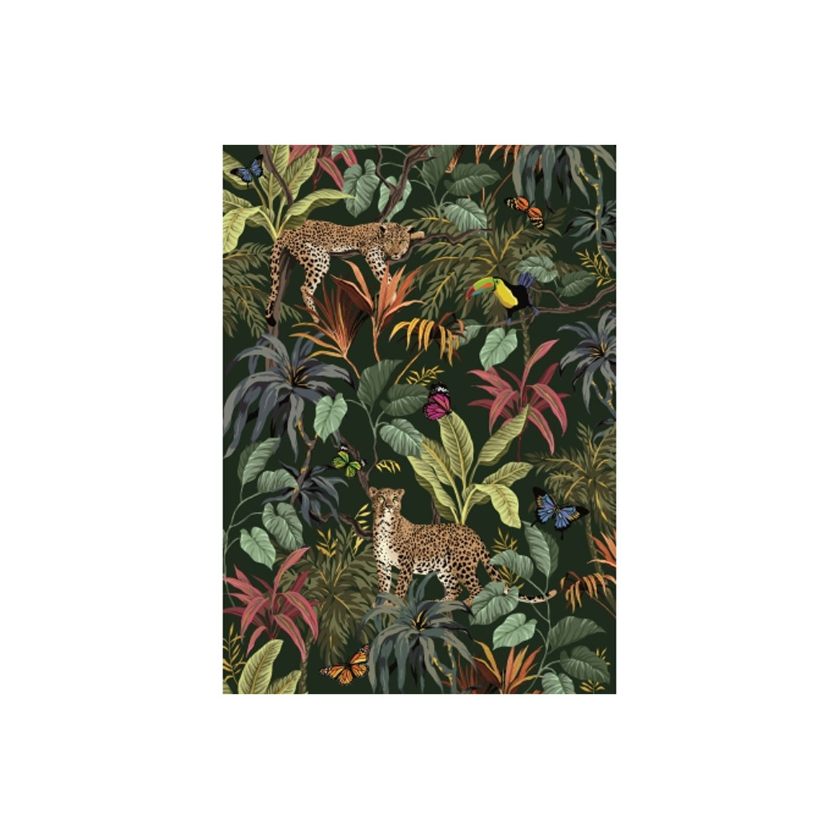 Piezimju-burtnica-Jungle,-A5,-Liniju,-Cartes