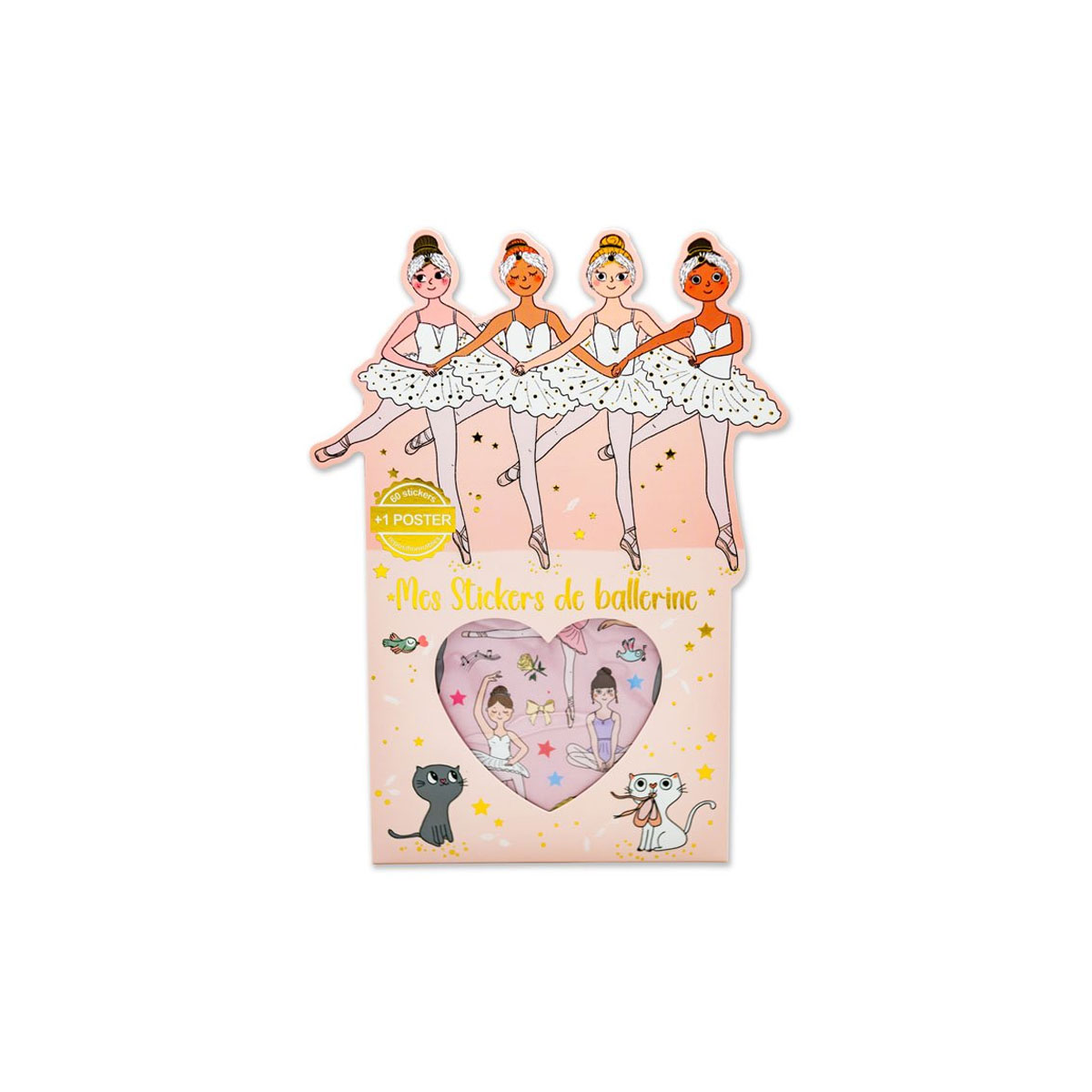 Plakats-Ballerina,-ar-uzlimem,-Cartes