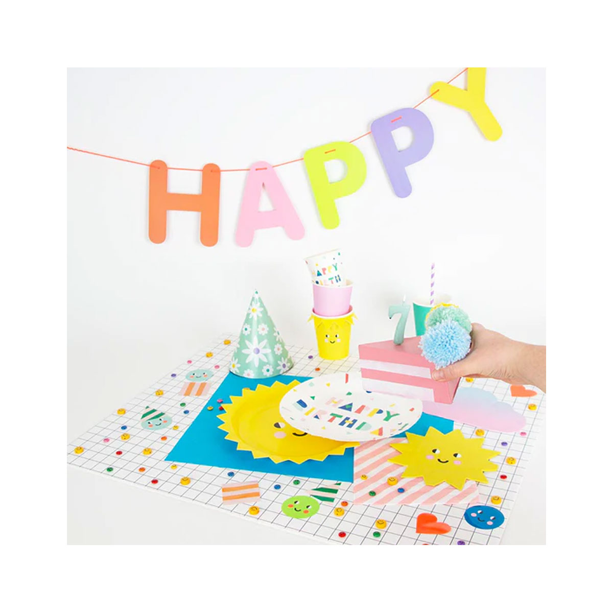 2_Papira-skivju-komplekts-Happy-Birthday,-8-gab