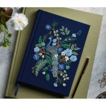 3_Piezimju-gramata-Peacock-Embroidered-Journal,-liniju,-Rifle-Paper-Co