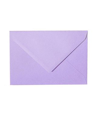 B6 izmēra aploksne Lilac, ar trijstūra veida aizdari