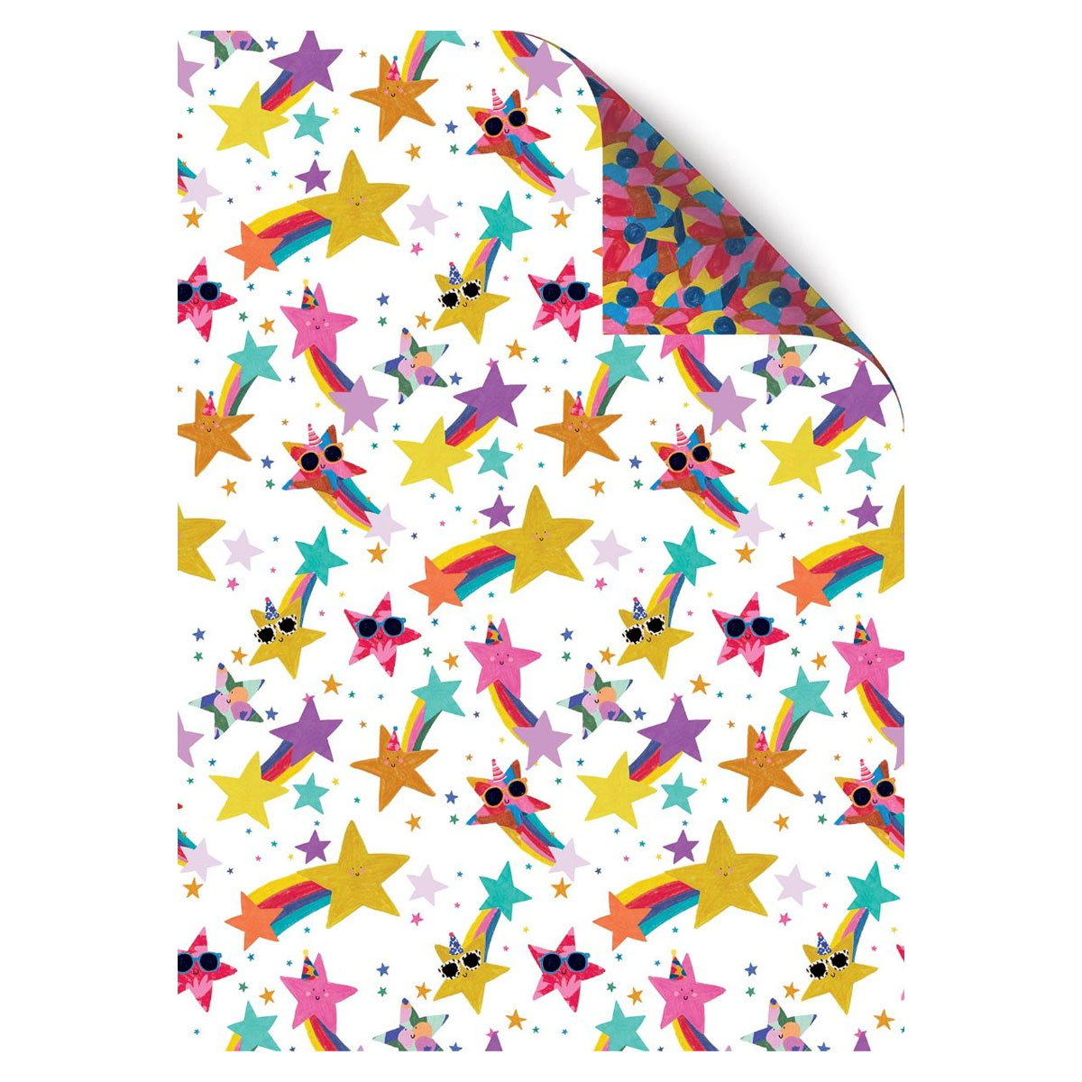 Davanu-iesainojamais-papirs-Shooting-stars,-abpusejs,-loksne