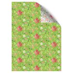 Davanu-iesainojamais-papirs-Spring-Meadow,-abpusejs,-loksne