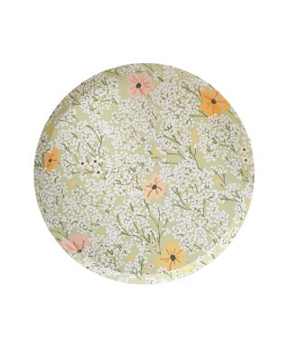 Papīra šķīvju komplekts Floral, 8 gab.