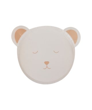 Papīra šķīvju komplekts Teddy Bear, 8 gab.