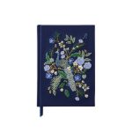 Piezimju-gramata-Peacock-Embroidered-Journal,-liniju,-Rifle-Paper-Co.