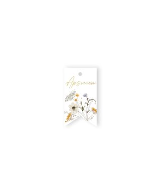 Etiķete Apsveicu, Yellow Bouquet, Ethernal, Manilla