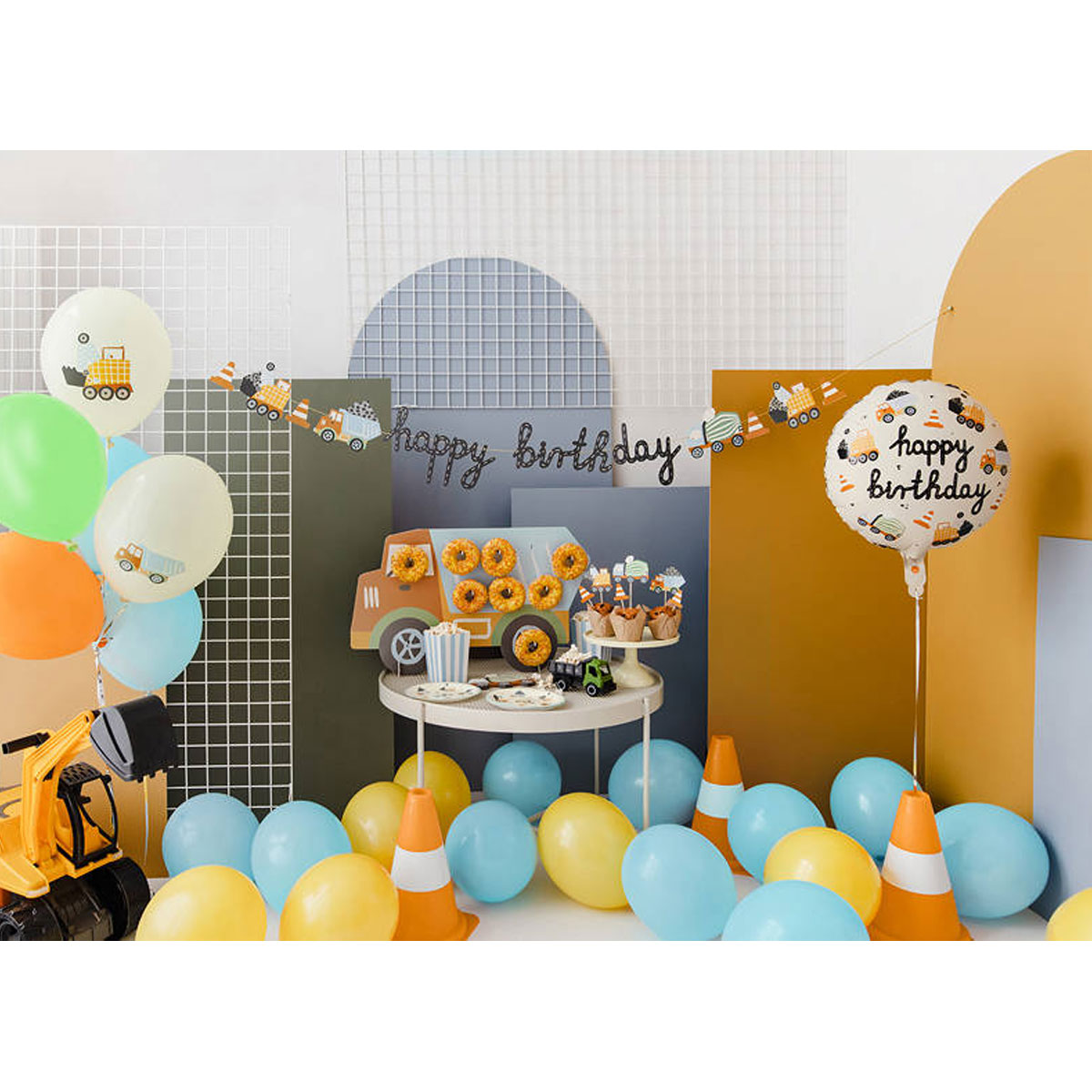 2_Balons-Construction-vehicles,-Foil-Balloon,-45-cm