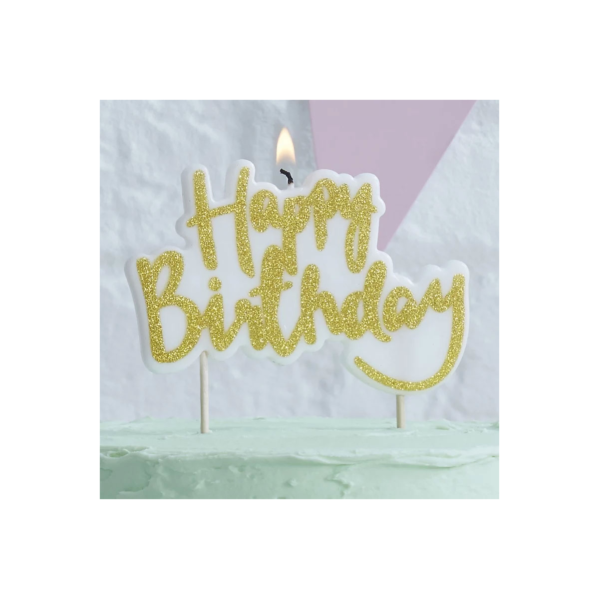 2_Svece-kukai-Gold-Glitter-Happy-Birthday,-gold,-1-gab