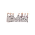 Auduma-kronis-Silver-Sequin-and-Pom-Pom-Princess-Crown