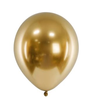 Balons Glossy Balloons, Gold, 30 cm, 1 gab.