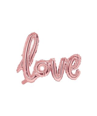 Balons Love, rose gold, Foil Balloon