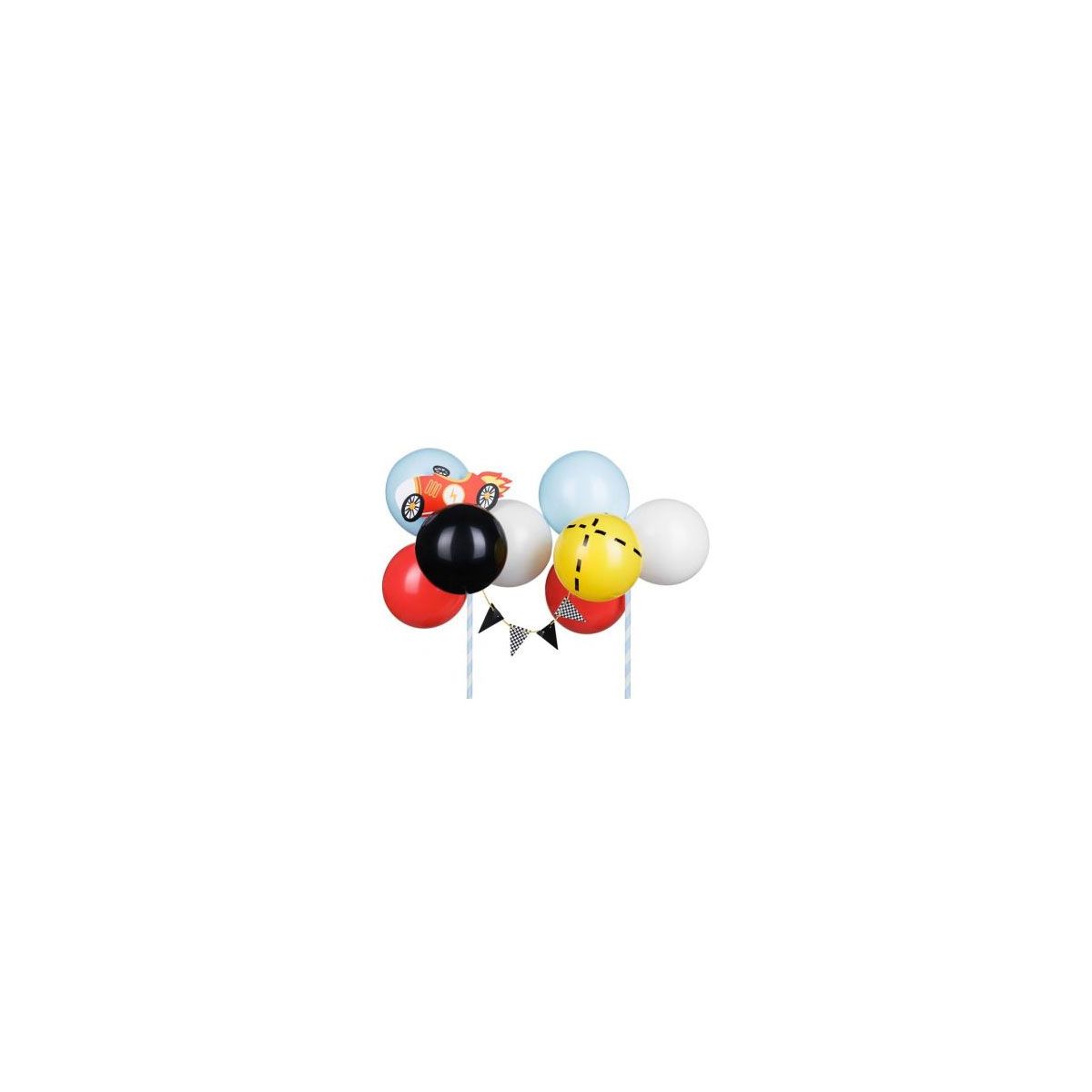 Kukas-dekors-Balloon-cake-topper-Car