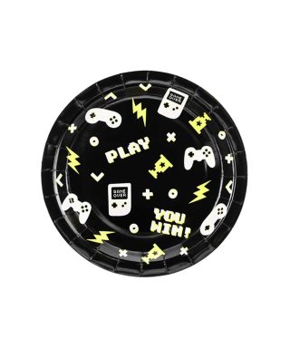 Papīra šķīvju komplekts Gamepads, 6 gab.
