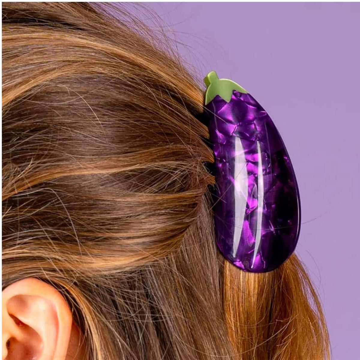 CouCou Suzette matu sprādze, klipsis baklažāns Eggplant