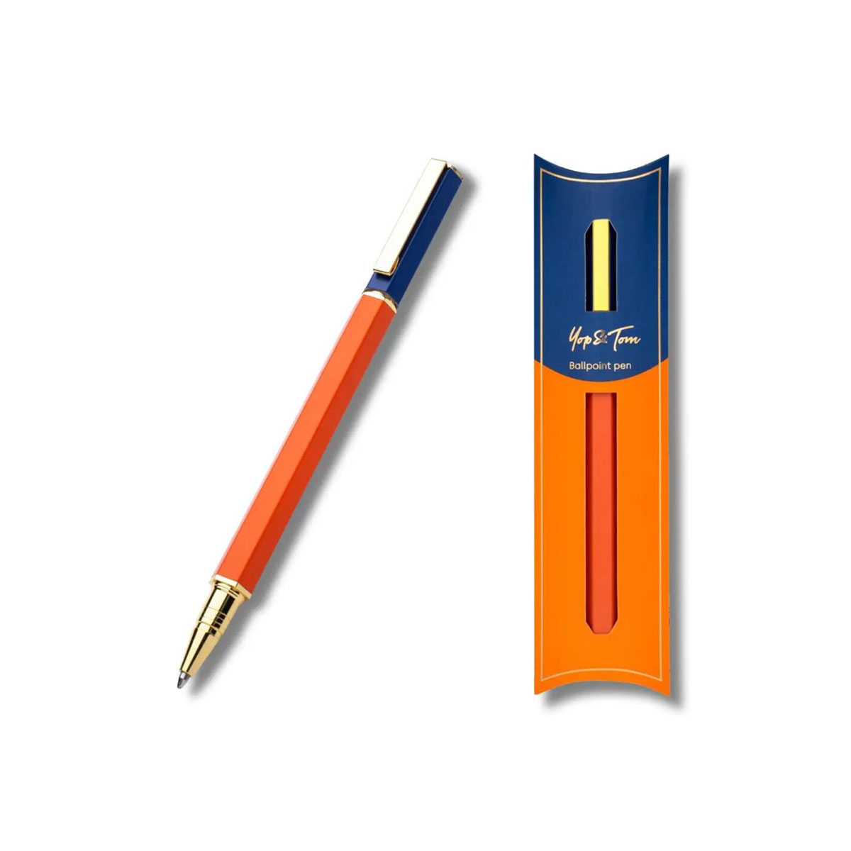 Lodisu-pildspalva-Contrast-Ballpoint-Pen,-Orange-and-Navy