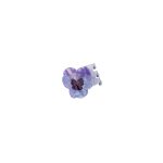 Matu-klipsis-PURPLE-PANSY CouCou Suzette matu sprādze, klipsis ar puķēm Purple Pansy