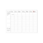 Akadēmiskais plānotājs A6, Gradient, 2024/2025, Weekly Vertical, Marks