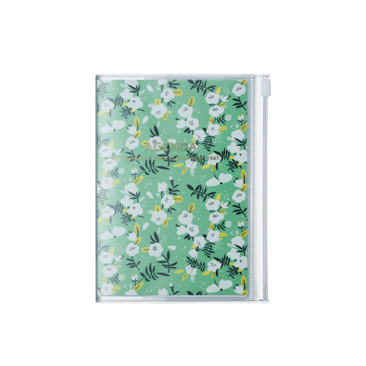 Akademiskais-planotājs-A6,-Flower-Pattern_Green,-2024_2025,-Weekly-Vertical,-Marks