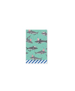 Papīra tūta Shark, Stripe blue, 17 cm x 25 cm