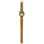 Rokaspulkstenis-Kids-Watch-Bear,-Ochre,-Fabelab Fabelab Rokas pulkstenis bērniem bēšā krāsā ar regulējamu siksniņu un lāča motīviem, aksesuāri bērniem.