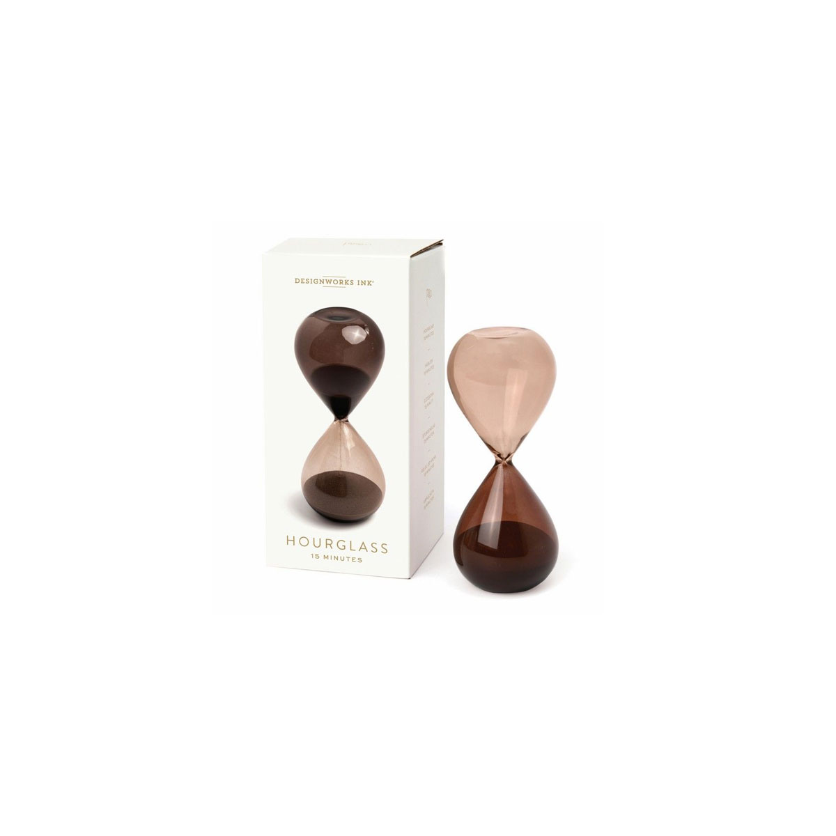 Smilsu-pulkstenis-Hourglass-Smoky-Quartz,-15-minutes