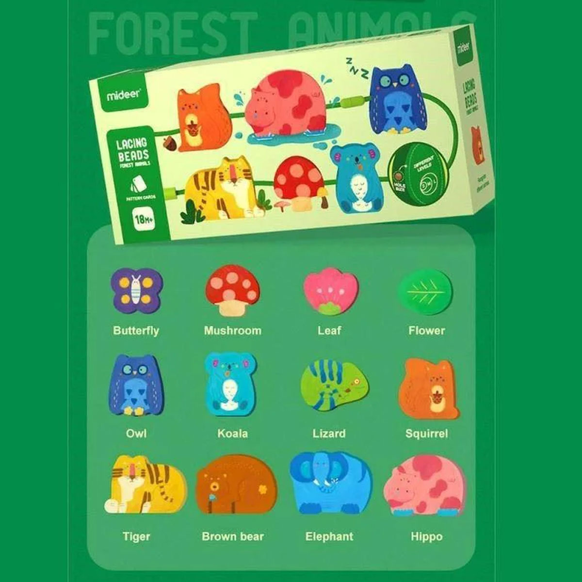 3_Verpsanas_komplekts-Forest-Animals,-Mideer