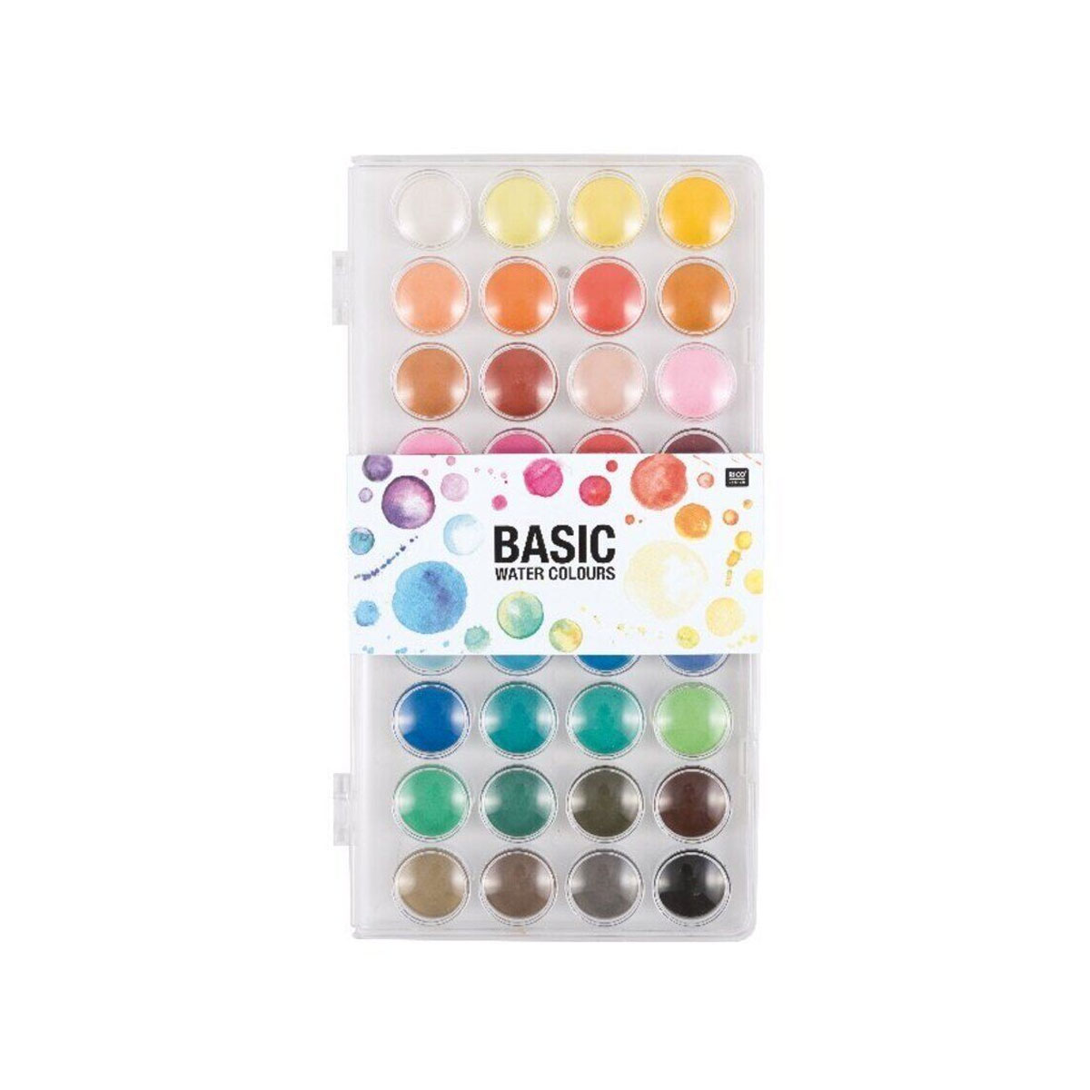 Akvarelu-krasu-komplekts-Basic-watercolours,-Big,-36-gab.