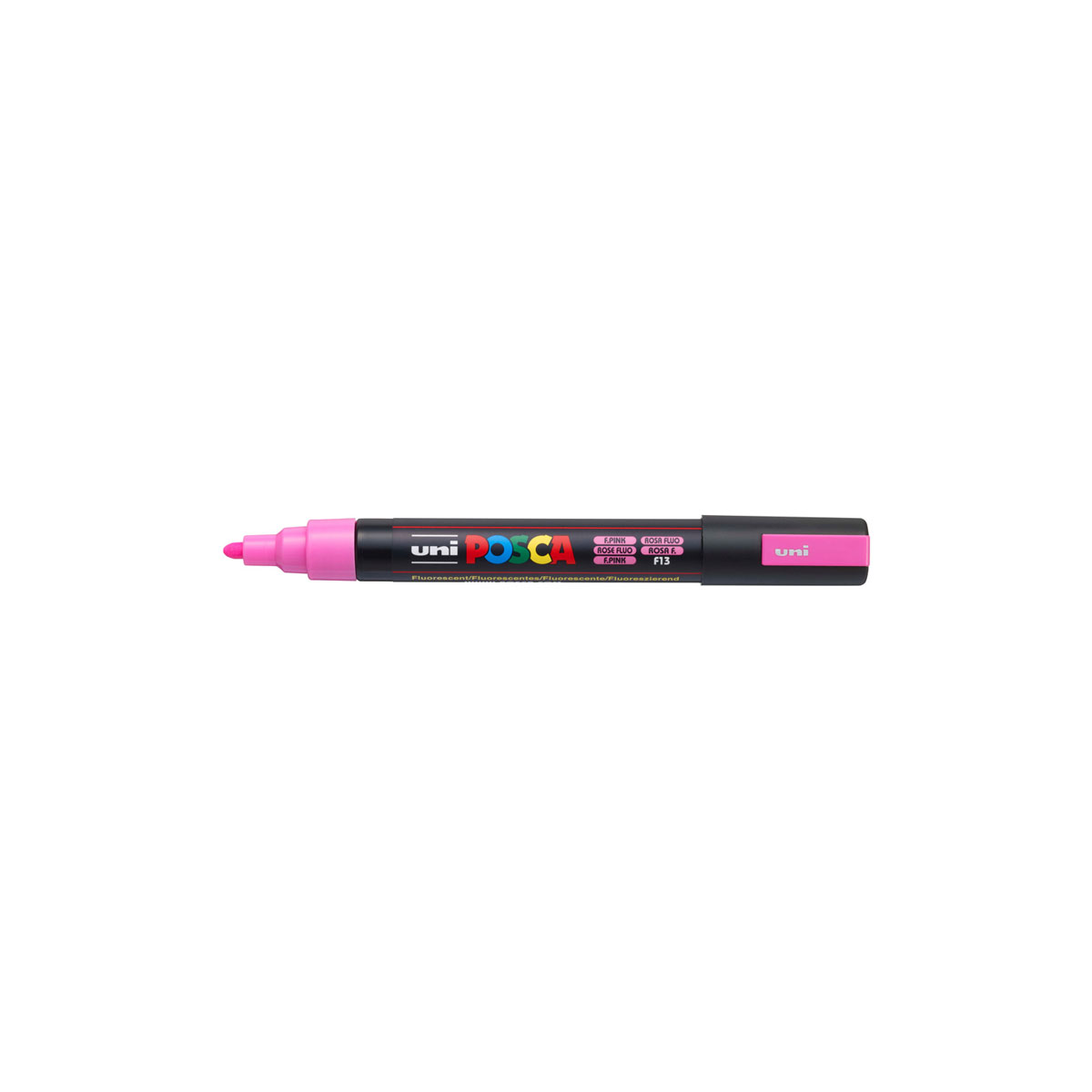 Flomasters-UNI-Posca-5M,-fluorescejoss-rozā,-udens-baze,-Mitsubishi-Pencil