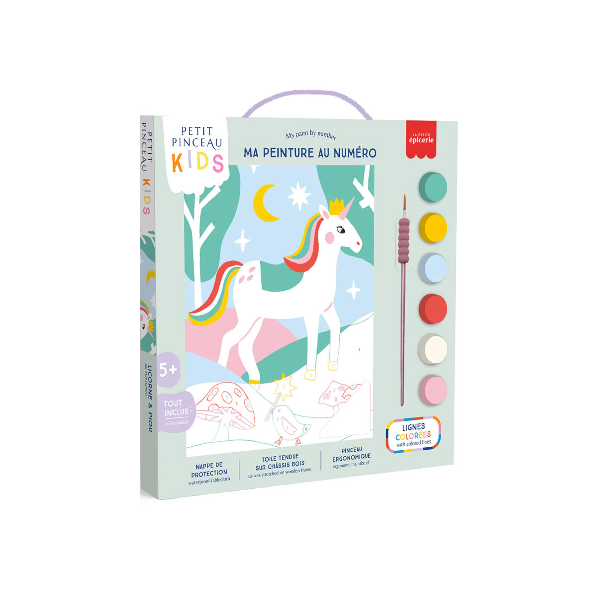 Gleznosanas-komplekts-Unicorn,-Paint-by-Numbers-Kids