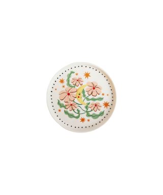 Keramikas šķīvis Plate Flowers, Small
