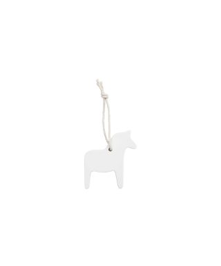 Māla dekors Horse, White, iekarināms, 1 gab.