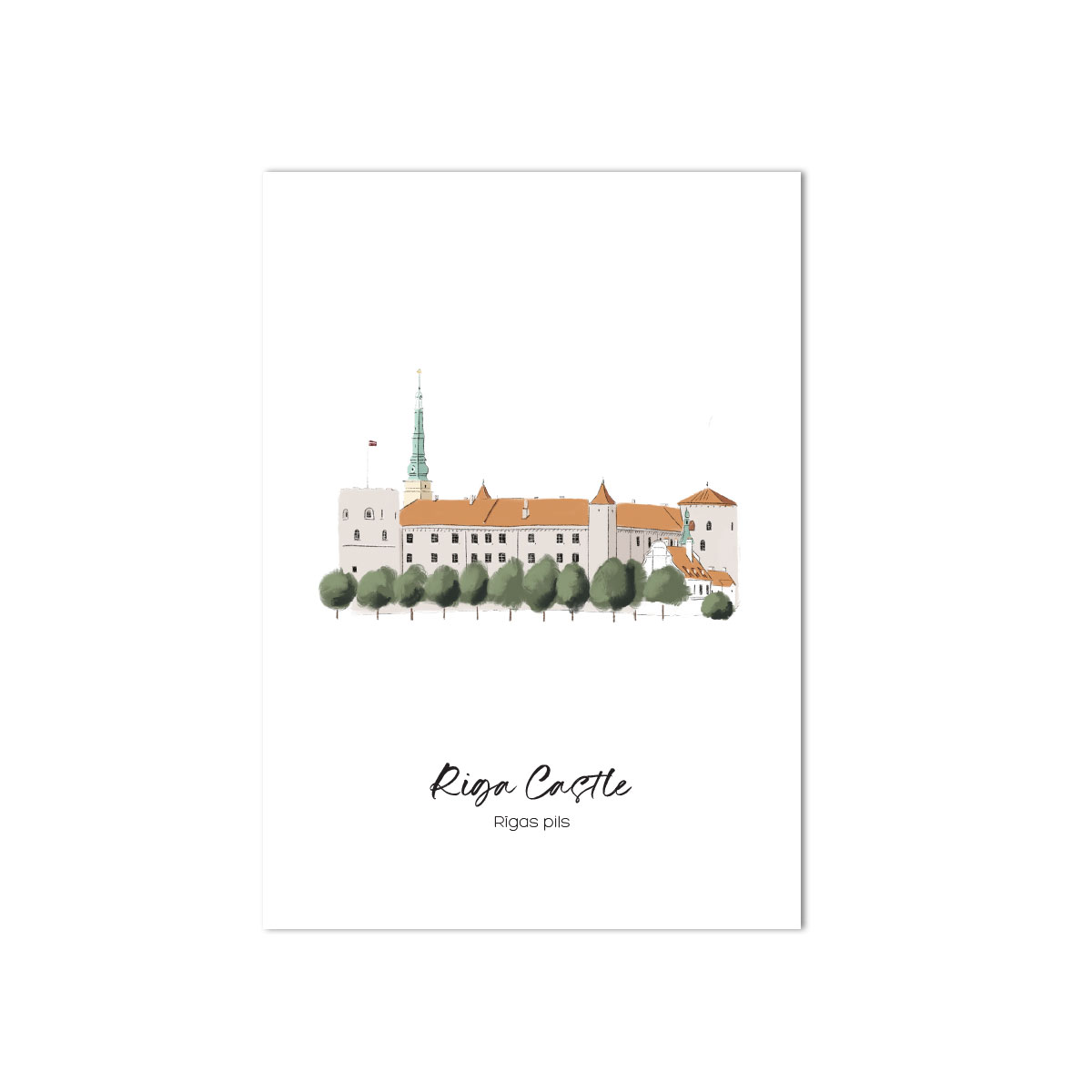 Pastkarte-Riga-Castle,-Riga,-Manilla