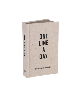 Piezīmju grāmata Linen One line a day