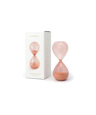 Smilšu pulkstenis Hourglass Peach Ombre, 30 min, DesignWorks Ink