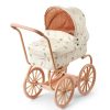 Spelu-rati-Adaline-Doll-Pram,-Peach--Sea-shell,-Liewood Liewood spēļu ratiņi Adaline Doll Pram, Peach Sea shell krāsā