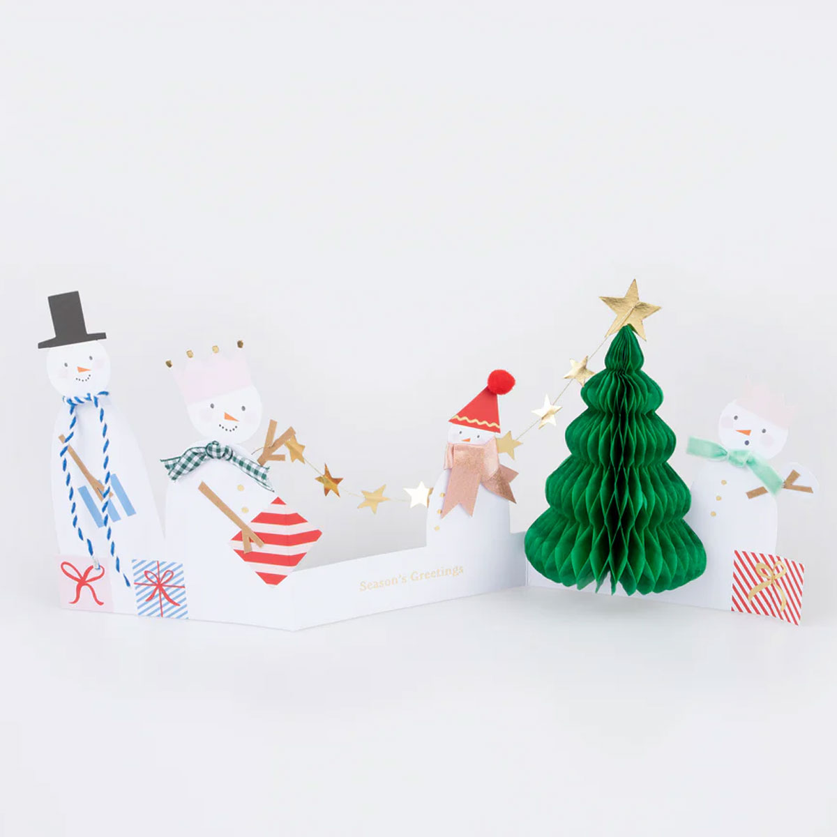 2_Kartite-Snowman-Family-Concertina-Christmas-card,-Meri-Meri