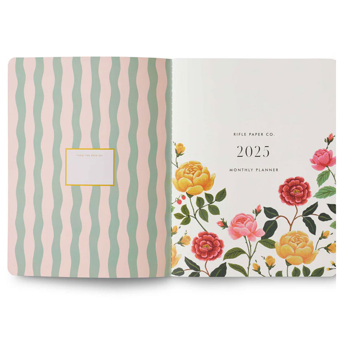 2_Planotajs-Roses,-Monthly-Planner,-2025,-Rifle-Paper 2025.gada plānotājs Roses Monthly Planner Rifle Paper
