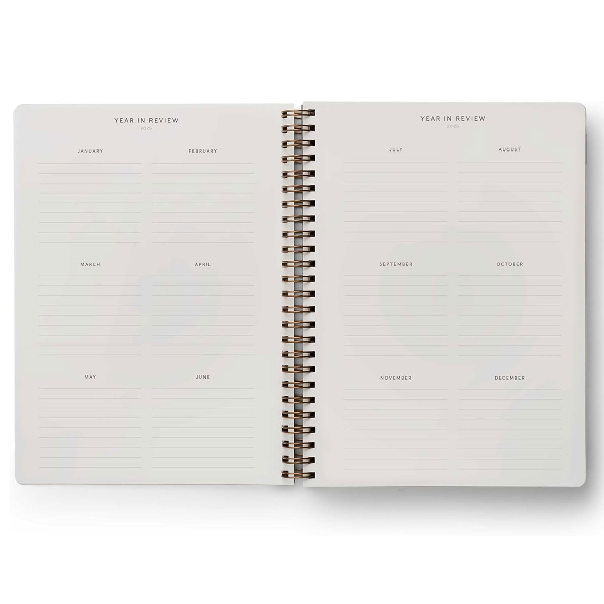 2025.gada plānotājs Roses Softcover Spiral Planner Rifle Paper